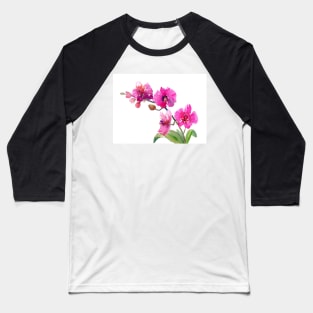 Pink Orchid flowers Baseball T-Shirt